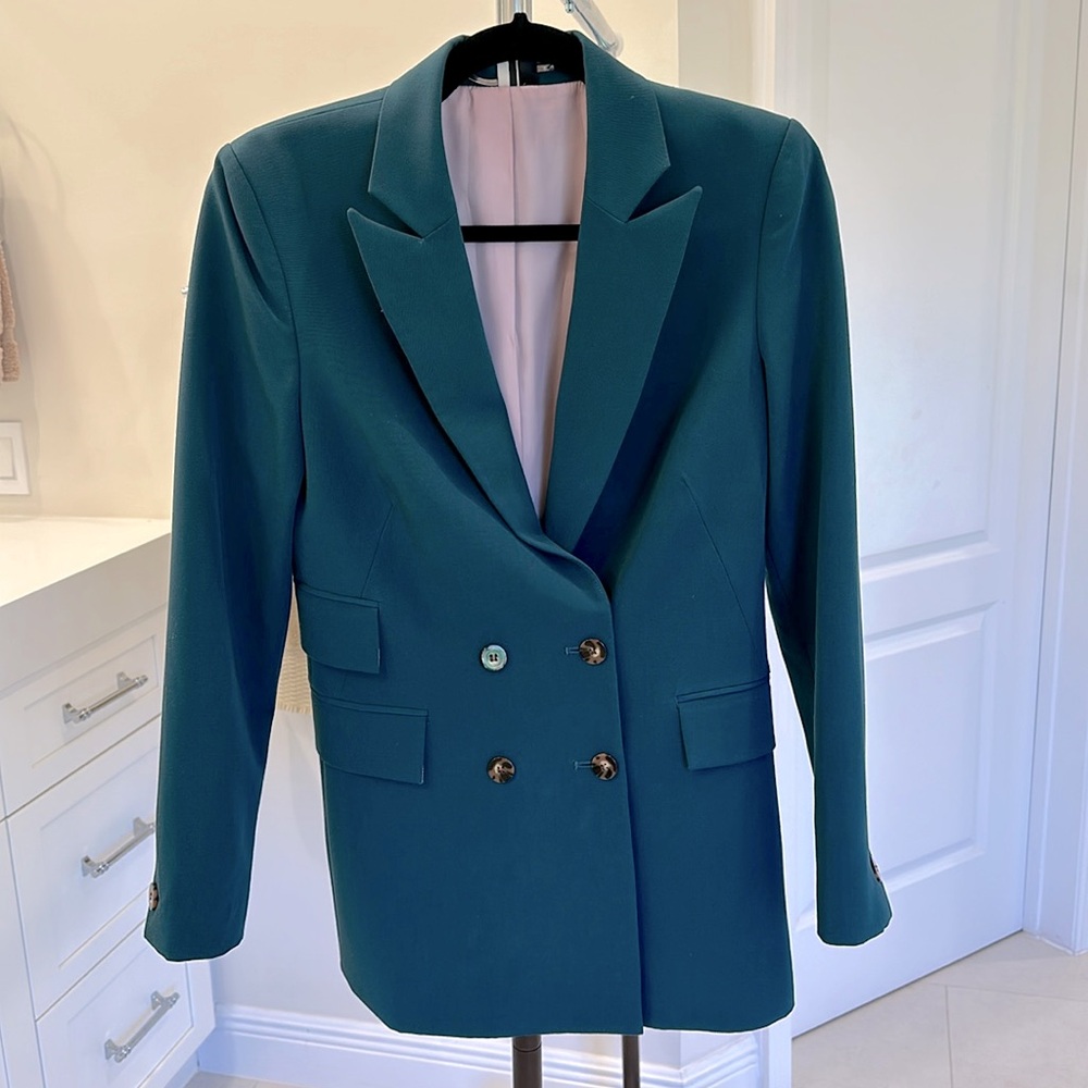 Teal Blazer - TopShop